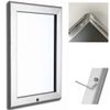 A4 A3 A2 and A1 Aluminium Silver Lockable Outdoor Snap Frames/Poster Holder (1, A3 X SILVER LOCKABLE)