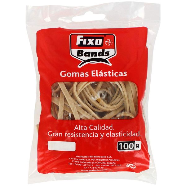 Fixo 56540 Rubber Bag 100 g Multi-Coloured 4 mm x 15 cm
