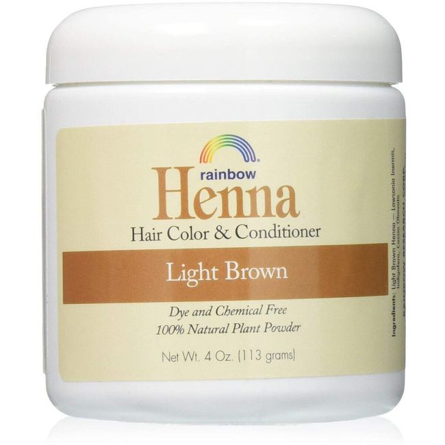 Rainbow Research Henna Hair Color & Conditioner Light Brown 4 oz