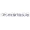 HOLOGRAPHIC FOIL WEDDING DAY BANNER