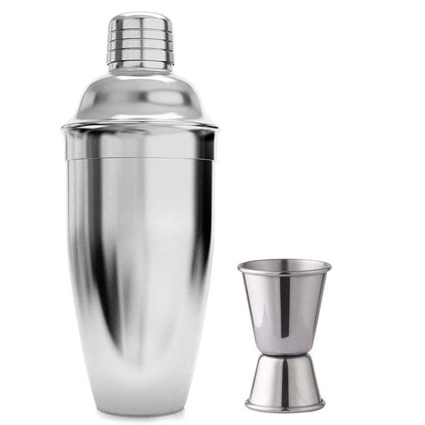 26 Ounce 750ml,Cocktail Shakers with 15/30 ml Measuring Cups Stainless Steel Cocktail Mixer for Bar Party Wine Drinking Shaker Cocktail Kit