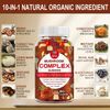 (2 Pack)Mushroom Extract Complex Gummies Boost Energy Focus,Improve Mood Memory