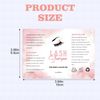 50pcs Lash Shampoo Label Stickers for Bottle (B)