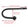 VRSS Curtain Tiebacks Drapery Holdbacks Simple Style (2pcs Black)