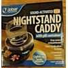 LED Lighted Pill Holder  Nightstand Caddy with Pill Storage Sound Activated