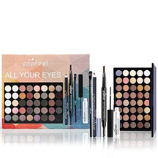 Moist Mall Fantasy Day All-in-One Makeup Set Holiday Gift Women's Full Kit Essentials Starter Bundle includes Eyeshadow Palette Lipstick Blush Cream Concealer Face Powder Eyeliner Mascara Lip