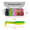 THKFISH Pack of 30 artificial baits, 2 inches, rubber fish, zander, pike, perch, rubber bait, trout bait, zander bait