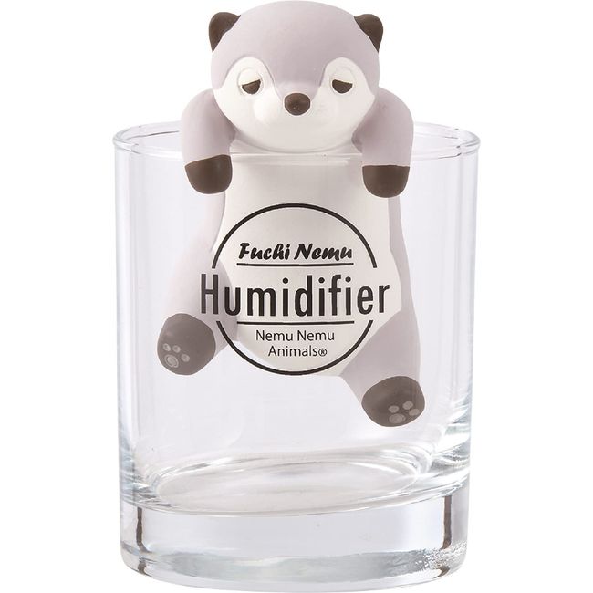 Livheart 88004-33 Fuchi Nemu Humidifier, Nemu Nemu Animals, Curly the Otter, Body: Total Length: Approx. 3.9 Inches (10 cm), Cup: Total Length: Approx. 3.7 Inches (9.3 cm), Cute, Tabletop, Eco