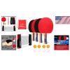 Eco-Friendly Wood Ping Pong Paddle Set with Retractable Net - Play Anywhere