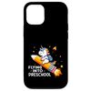 iPhone 13 Funny Flying Into Preschool Unicorn Back To School Rocket Case