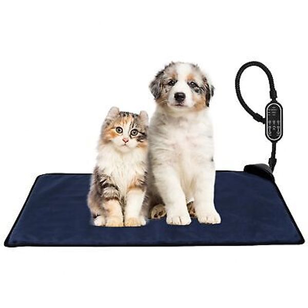 Pet Heating Pad for Dog&Cat, Electric Heated Pet Mat with 3 Temperature & 3 T...