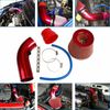 Carbon Fibre Car Cold Air Intake Filter Induction Pipe Power Flow Hose System