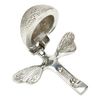 Front Door Knocker - Solid Brass Bumble Bee - Chrome Finish - UK Company