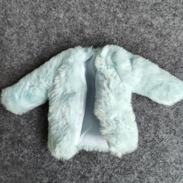 1:6 Scale Fur Coat Cardigan for 12" TBLeague Phicen Female Male Toy Action Figure Doll Clothes (Blue)