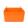 JSP Manufacturing Small Plastic Orange Pegboard Storage/Part Bins (20)