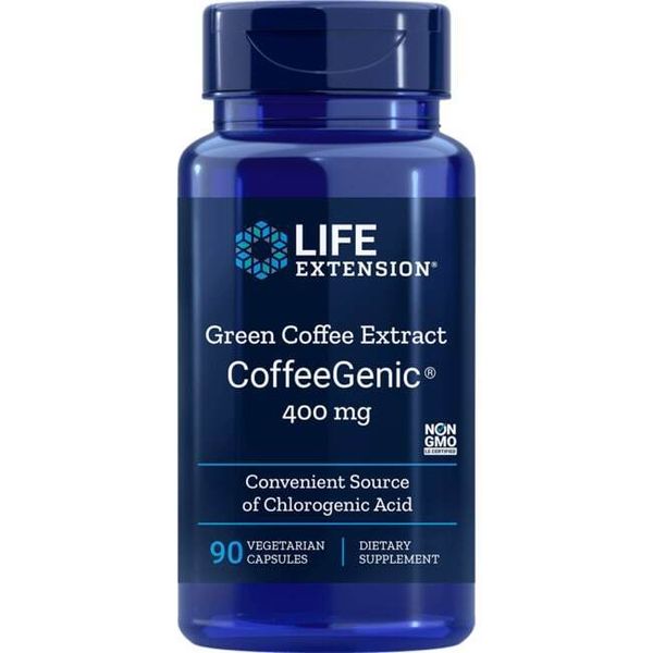 Life Extension Green Coffee Extract Coffeegenic 400 mg 90 Veg Caps