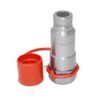 Flat Face Connect Under Pressure Hydraulic Quick Connect Male Coupler, 1/2″ NPT Thread