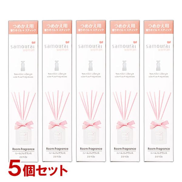 Samourai Woman Room Fragrance (Stick Type) Refill 60ml x 5 Set Samourai Woman SPR Japan Shipping Included