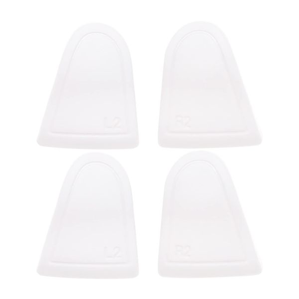 EMSea 2 Pairs Trigger Stop Assistant Buttons Compatible with PS5 Controller L2 R2 Trigger Pad Joystick Extender Triggers Buttons ABS White