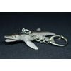 Miniblings Kronosaurus keyring dinosaur pliosaur grey fins