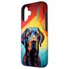 iPhone 16 Colorful Geometric Dog Labrador Case