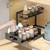 2 Pack  Under Sink Organizers Storage Slide Out Kitchen Cabinet Bathroom Storage
