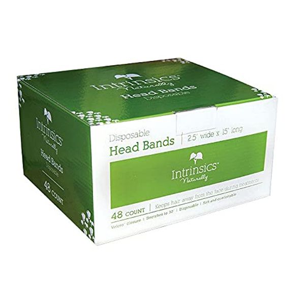 Intrinsics Disposable Head Bands - 2.5" Wide x 15" Long - 48 Count