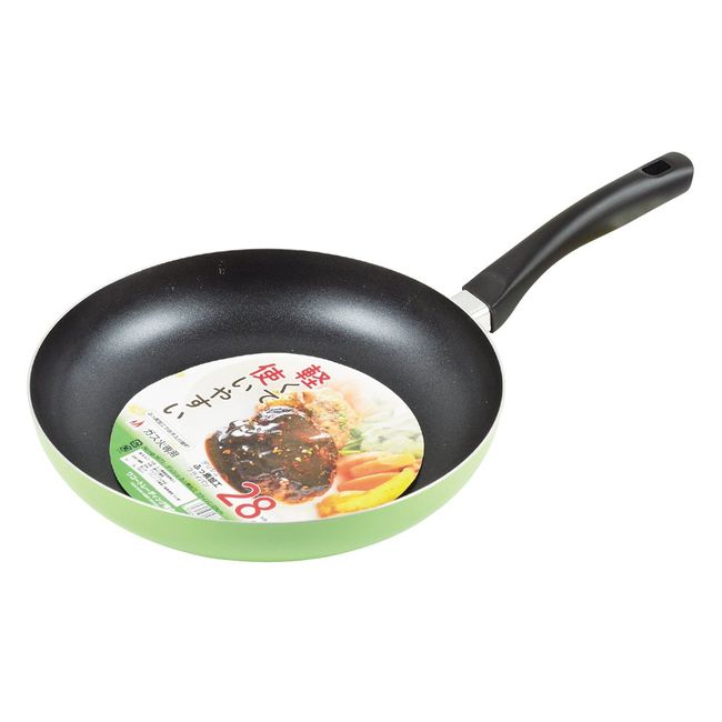 Pearl Metal Delish Fluorine Processing Deep Frying Pan, 9.4 inches (24 cm), Green, For Gas Fire HB-7869