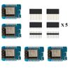 Hailege 5pcs D1 Mini ESP8266 ESP-12F NodeMCU Lua WeMos D1 Mini 4M Bytes WIFI Module with Pin Headers