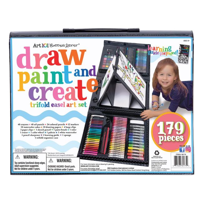 1 Set Kids Drawing Painting Art Box Set Colored Pencils Portable