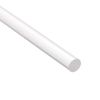 sourcing map 5mmx250mm Transparent Clear Solid Acrylic Round Rod PMMA Bar