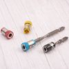 sourcing map 5pcs Magnetic Screw Ring Holder Removable Bit Magnetizer for 1/4" Hex Shank Screwdriver Power Bits, Black