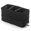 Koolertron Padded DSLR Camera Insert Shockproof Camera Bag Insert Camera Partition Protective Bag Compatible with Sony Nikon DSLR Shot Or Flash Light (Black)