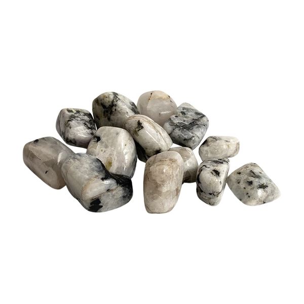 VIE Tumbled Crystals, 250g Pack, Rainbow Moonstone
