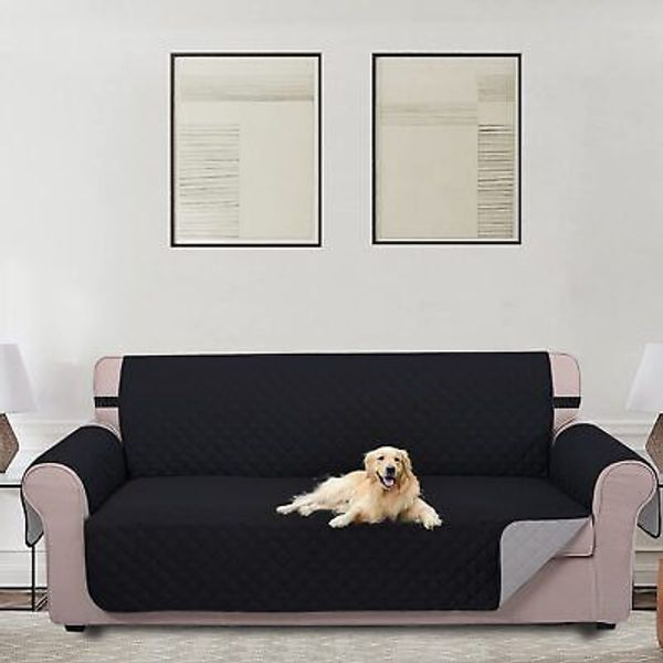 Reversible Sofa Cover Couch Cover for Dogs with Elastic Straps Water Resistan...