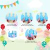 VEYLIN Easter Crown Kits, Easter Crafts Kit Easter Bonnet Kit for Kids DIY with Easter Eggs, Bunny Chick Easter Crafts for Kids