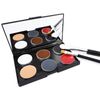 Plastic Makeup Palette with Mirror - Pro Collection (Medium size, 5.9 x 3.9 inches)