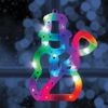 The Christmas Workshop Multi Coloured LED Window Light Snowman