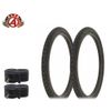 2 ALTA DURABLE BICYCLE WIRE BEAD TIRES 20 x 1.50 BLACK SLICK TREAD W/TUBES.