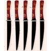 Aizu Lacquerware Cutlery 5-Piece Set, Uzu (Knife, Black)