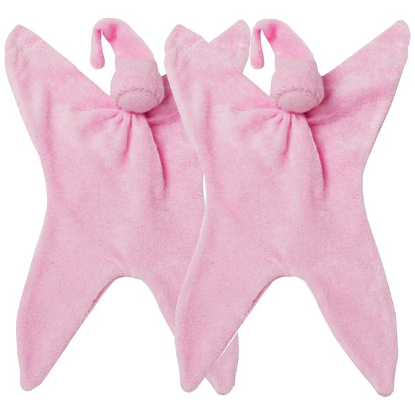 CUSKI Miniboo 2 Pack, Prem Baby Comforter, as used within NHS (Pink)