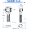 SPARKWHIZ (4) Right & Left Hand Thread Joint 3/4” Joint Rod End Kit Set USA