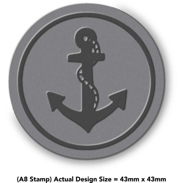 A8 'Anchor & Rope' Unmounted Rubber Stamp (RS00020035)