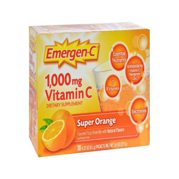 Emergen-C Super Orange Vitamin C Drink Mix, Powder