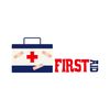 CafePress FIRST AID 4" Round MDF Wood Ornament