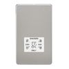Knightsbridge Screwless Dual Voltage Shaver Socket in Brushed Chrome with White Insert