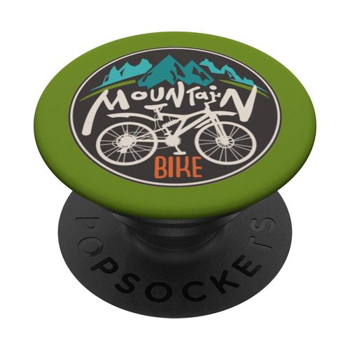 Mountain Bike cycling Bicycle Biker Mountain biking trails PopSockets PopGrip: Swappable Grip for Phones & Tablets