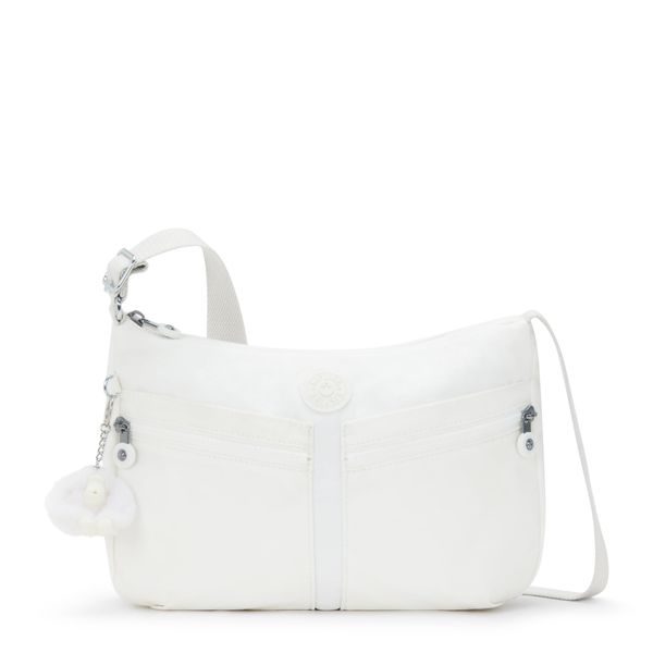 Kipling IZELLAH Medium crossbody, Pure Alabaster (White)
