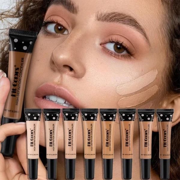 Concealer Hose Tube Concealer Cream Face Repair Nourishing Dark Tone Liquid Foundation Cover Dark Circles Spots