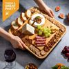 Charcuterie Board - Bamboo Cheese Board Serving - House Warming Gift Set